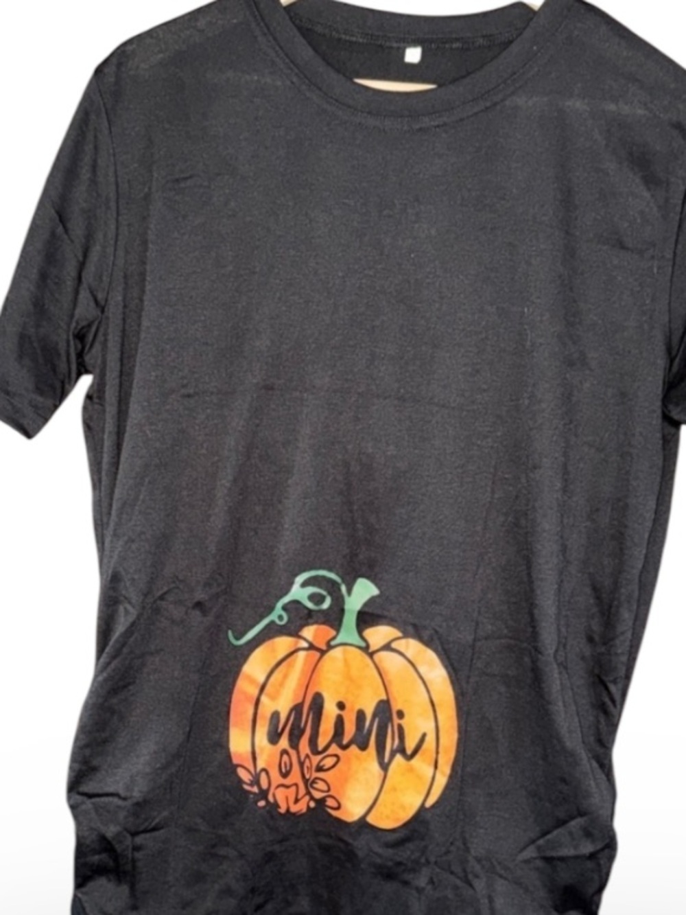 Maternity Pumpkin Halloween Graphic T-Shirt short sleeve stretch large